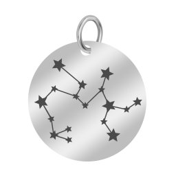 Martisor Pandantiv Inox Banut Argintiu Constelatie Sagetator