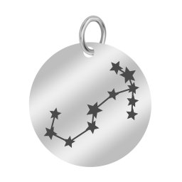 Martisor Pandantiv Inox Banut Argintiu Constelatie Scorpion