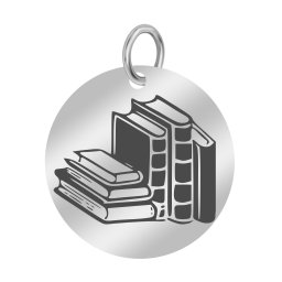 Martisor Pandantiv Inox Banut Argintiu Carti