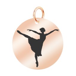 Martisor Pandantiv Inox Banut Rose Gold Balerina
