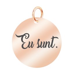 Martisor Pandantiv Inox Banut Rose Gold Eu Sunt