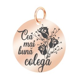 Martisor Pandantiv Inox Banut Rose Gold Buna Colega