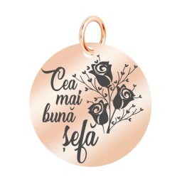 Martisor Pandantiv Inox Banut Rose Gold Buna Sefa