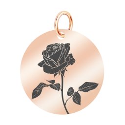 Martisor Pandantiv Inox Banut Rose Gold Trandafir