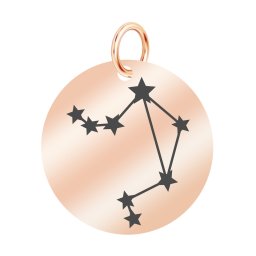 Martisor Pandantiv Inox Banut Rose Gold Constelatie Balanta