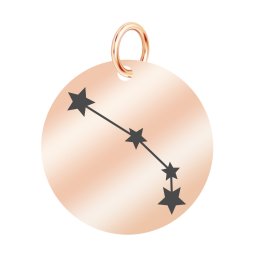 Martisor Pandantiv Inox Banut Rose Gold Constelatie Berbec