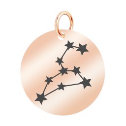 Martisor Pandantiv Inox Banut Rose Gold Constelatie Leu