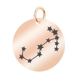 Martisor Pandantiv Inox Banut Rose Gold Constelatie Scorpion