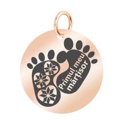 Martisor Pandantiv Inox Banut Rose Gold Primul Martisor
