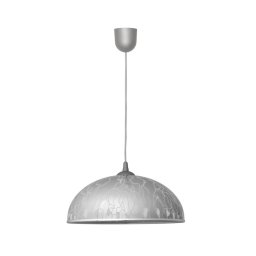 Lustră pe lanț CIRCLE 1xE27/15W/230V gri