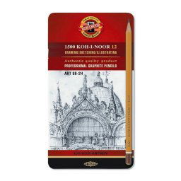 Set creioane grafit KOH-I-NOOR pentru desen artistic