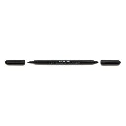 Marker permanent 2 capete negru KOH-I-NOOR, 12 buc/set