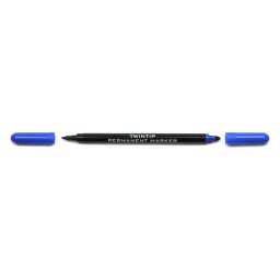Marker permanent 2 capete albastru KOH-I-NOOR, 12 buc/set