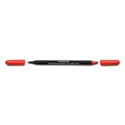 Marker permanent 2 capete rosu KOH-I-NOOR, 12 buc/set