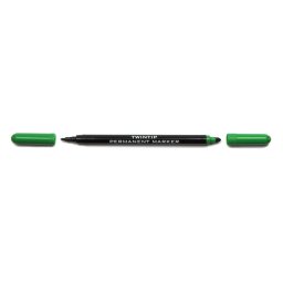 Marker permanent 2 capete verde KOH-I-NOOR, 12 buc/set
