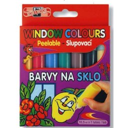 Set 7 vopseluri pentru pictat pe sticla KOH-I-NOOR