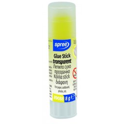 Lipici stick transparent COLORAT SPREE, 12 buc/set