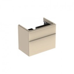 Set mobilier cu 2 sertare Geberit Smyle Square 75cm gri nisip