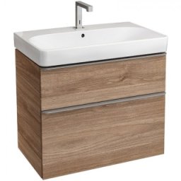 Set mobilier cu 2 sertare Geberit Smyle Square 75cm nuc