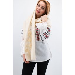 Marama cu broderie Inflorata 4
