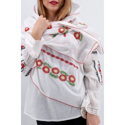 Marama cu broderie Inflorata 5