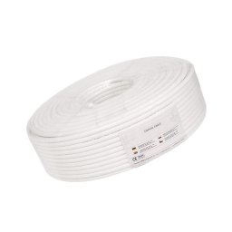 Cablu coaxial RG6 alb rola 100m