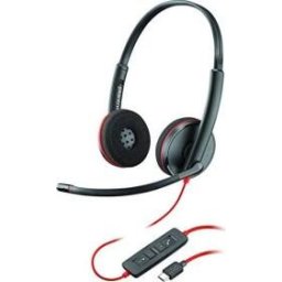 Poly Blackwire 3220 duo, USB type C, Negru