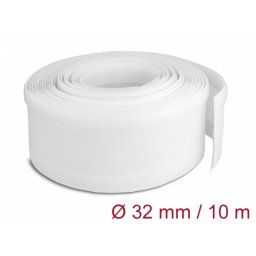 Plasa pentru organizarea cablurilor cu arici 10m x 32mm Alb, Delock 20820