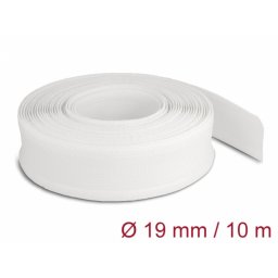 Plasa pentru organizarea cablurilor cu arici 10m x 19mm Alb, Delock 20819
