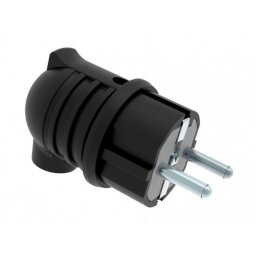 Conector Schuko tata 16A/250V IP44, ELPL-SH/RB-BK114022022-BMS