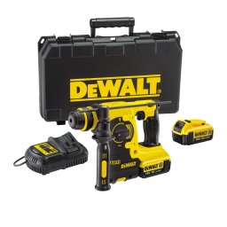 Ciocan rotopercutor profesional cu acumulator 18V DeWalt DCH253M2, SDS plus, energie de impact 2.1 J, 2 x acumulator 4 Ah, incarcator si valiza transport