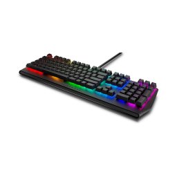 Tastatura Alienware 410K, iluminare RGB AlienFX, switch tactil Cherry MX Brown, Negru