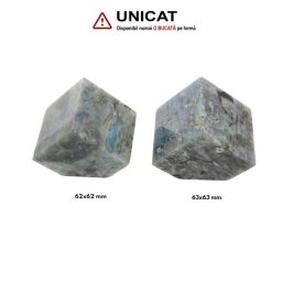 Cub din Labradorit Natural - 39-49 x 82-97 mm - Unicat