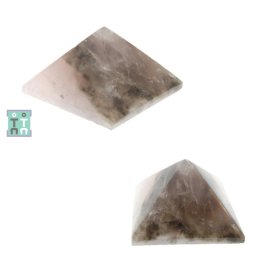 Piramida Cuart cu Hematit Druzy Minerala Naturala - 63x101x101 mm - Unicat