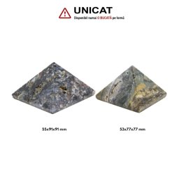 Piramida Jasp Oceanic Druzy Minerala Naturala - 53-55 x 77-91 mm - Unicat