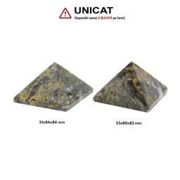 Piramida Jasp Oceanic Druzy Minerala Naturala - 51-53 x 80-84 x 83-84 mm - Unicat