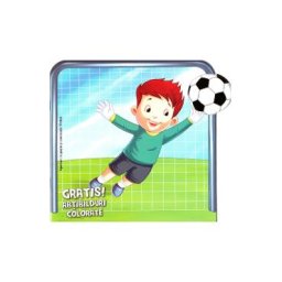 Fotbal. Abtibilduri colorate + Jucarie