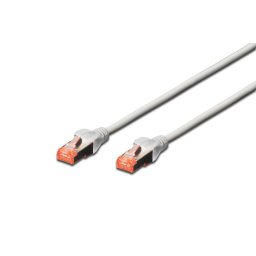 DIGITUS Premium CAT 6 SSTP patch cable, Length 3m, Color grey