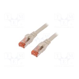 DIGITUS Premium CAT 6 SSTP patch cable, Length 20m, Color grey