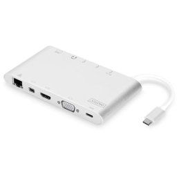 Docking station universal, Ultra HD, USB 3.1 Type "C", Power delivery, Digitus