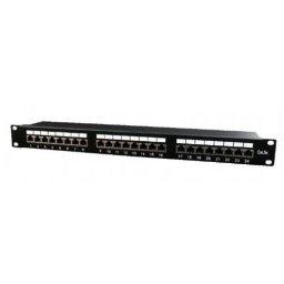 Patch panel Gembird NPP-C524-002, 24 Porturi, 19", 1U, CAT.5e (Negru)