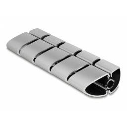 Set 5 buc extensii pentru organizator/canal cablu (20796) 75x45mm Argintiu, Delock 20802