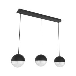 Lustră LED pe cablu FURNI 3xLED/5W/230V neagră