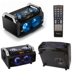 SOUND BOX 60W RMS USB/SD/BT/FM/AUX ILUMINAT LED