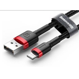 CALKLF-C19 Lightning M - USB 2.0 M; 2m; Negru