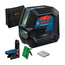 Bosch - GCL 2-50 G + RM 10 - Nivela laser cu linii si puncte, 2 linii laser, 15 m, 2 puncte laser, 10 m, +/-0.3 mm/m, suport perete, geanta textila