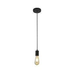 Searchlight 9661BK - Lustră pe cablu SQUIGGLE 1xE27/60W/230V