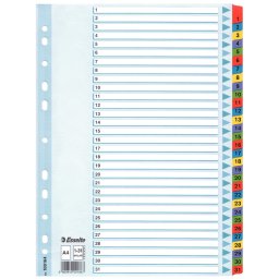 Separatoare carton color index 1-31 Mylar Esselte
