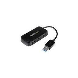 MINI USB 3.0 HUB ST4300MINU3B, 4 porturi, negru