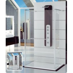 Paravan fix 160cm + 2 pereti mobili SanSwiss gama Fun